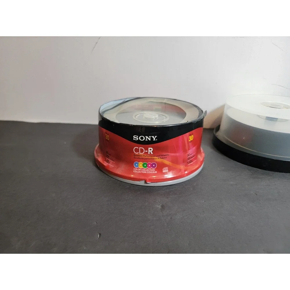Sony Memorex Blank Music CD-R CD-RW 80min 700MB 30 Packs Spindle Lot